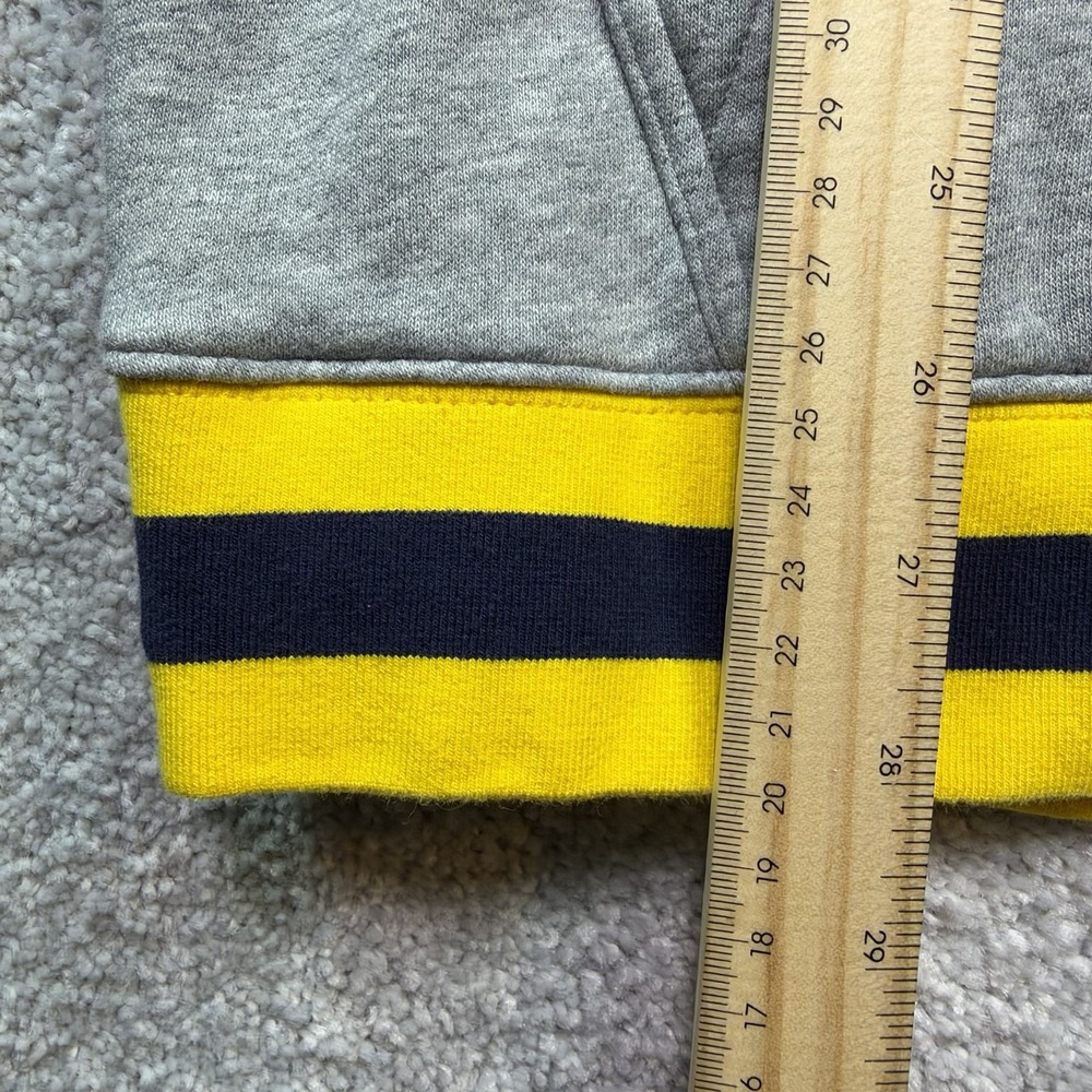 Nike Michigan Wolverines Mens M Gray Pullover Hoodie Big M NCAA College - Picture 5 of 13